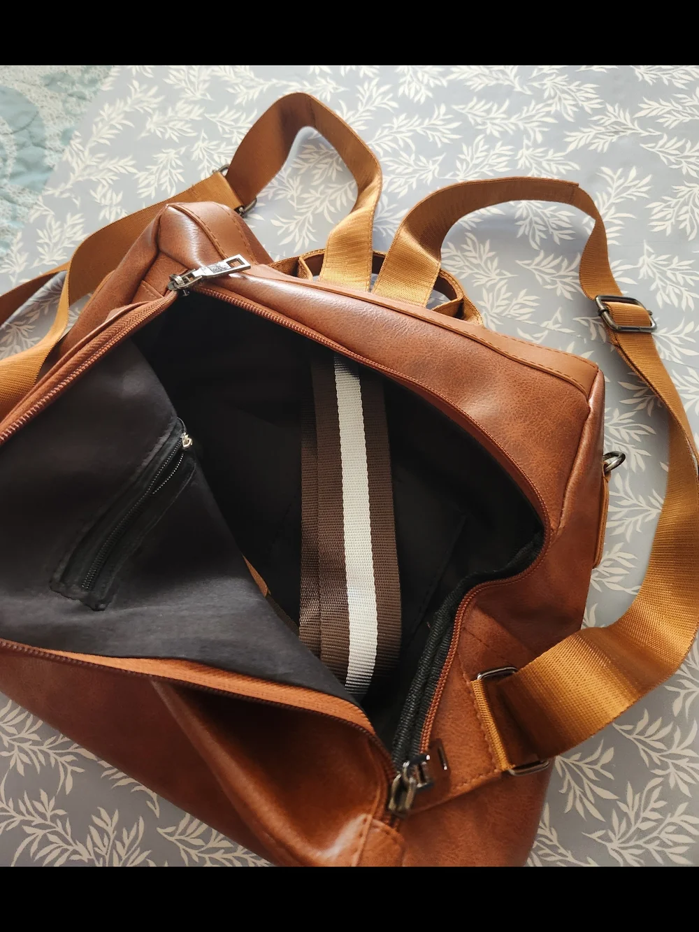 Classic Brown Backpack/purse